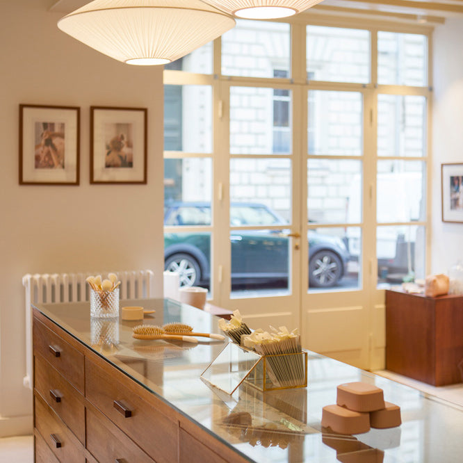 La boutique Bachca à Nantes vue de l'intérieur.