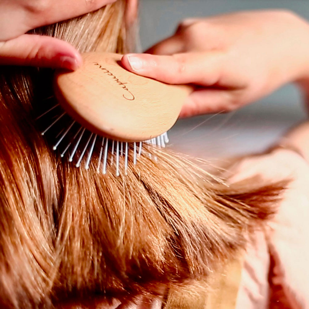 La brosse démêlage et volume en version personnalisée.