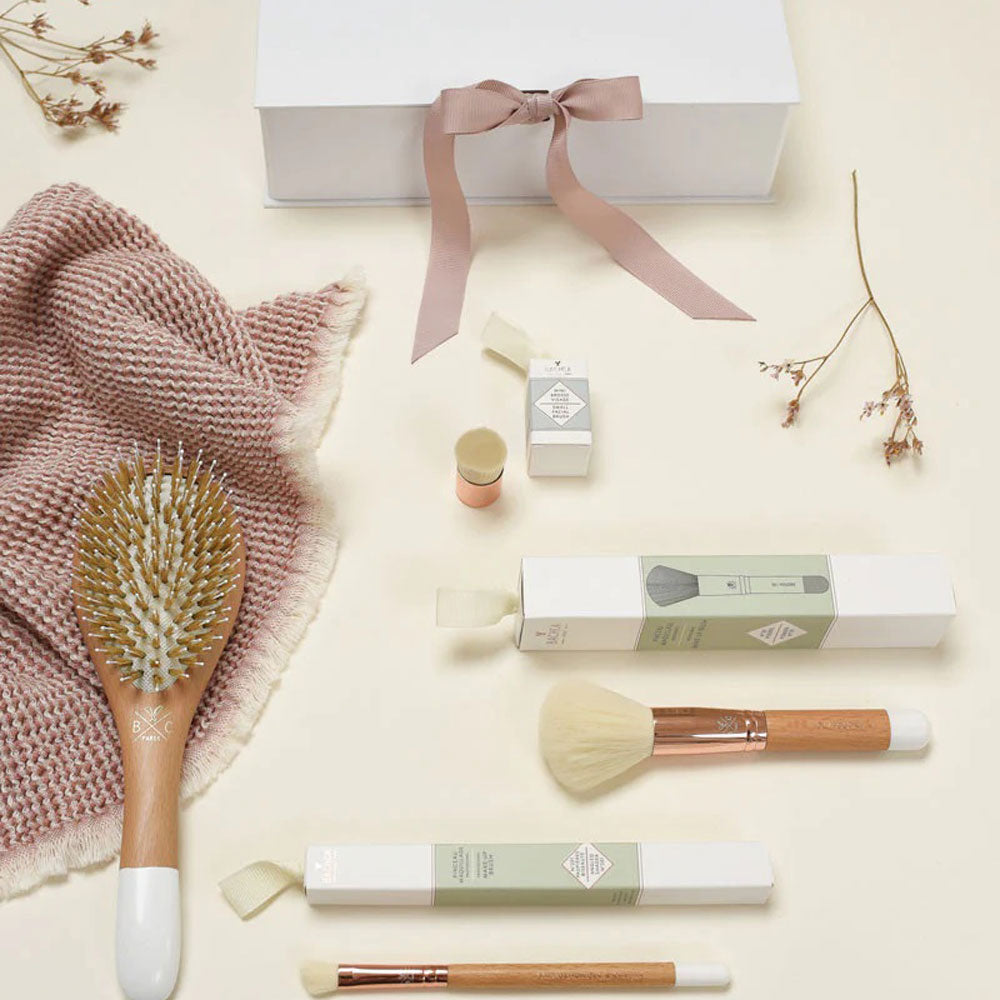 Les Essentiels bois avec brosse démêlante et lissante