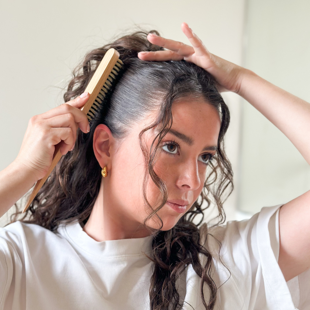 Brosse à cheveux plaquage