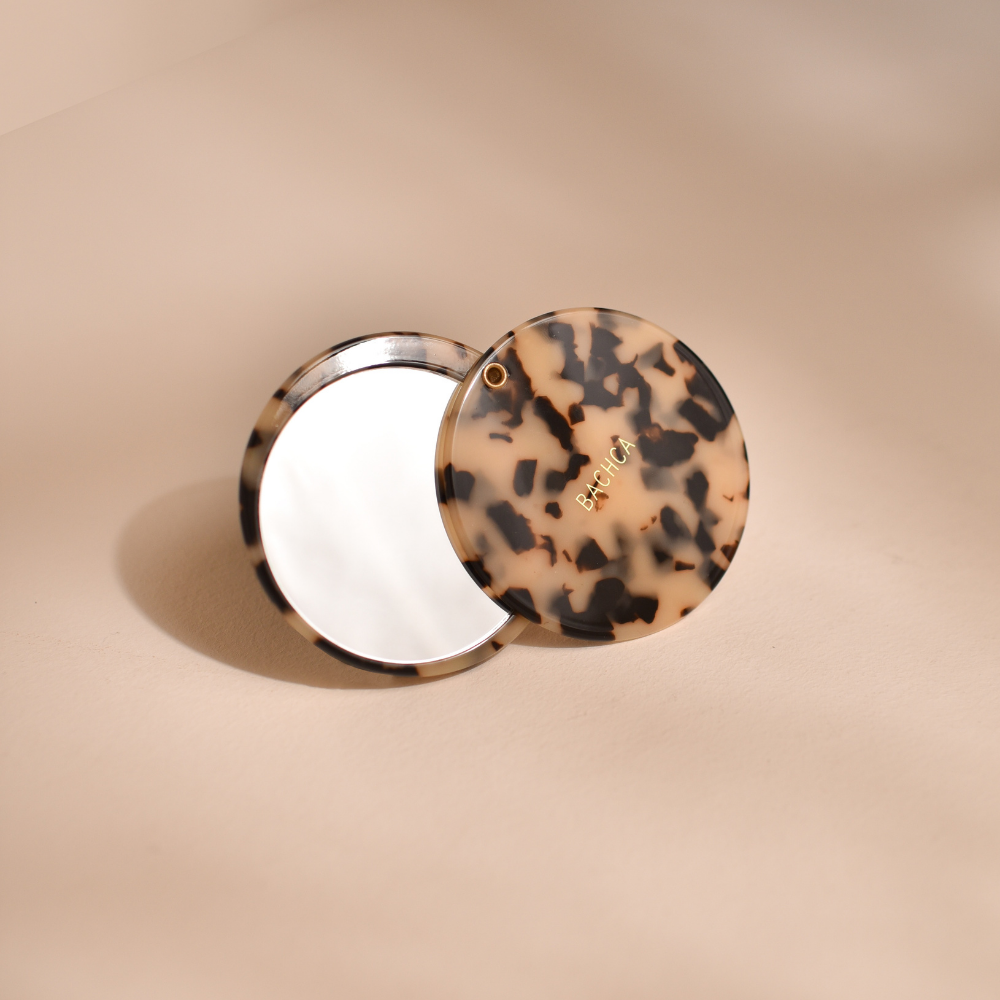 Miroir de poche écaille