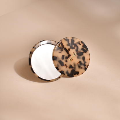 Miroir de poche écaille