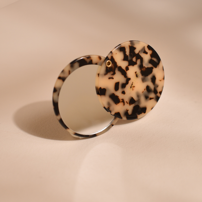 Miroir de poche écaille