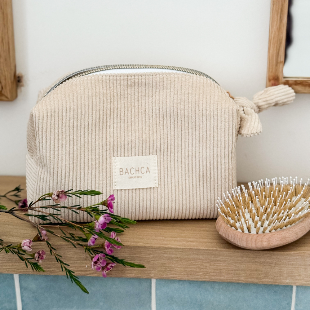 Trousse de maquillage en velours