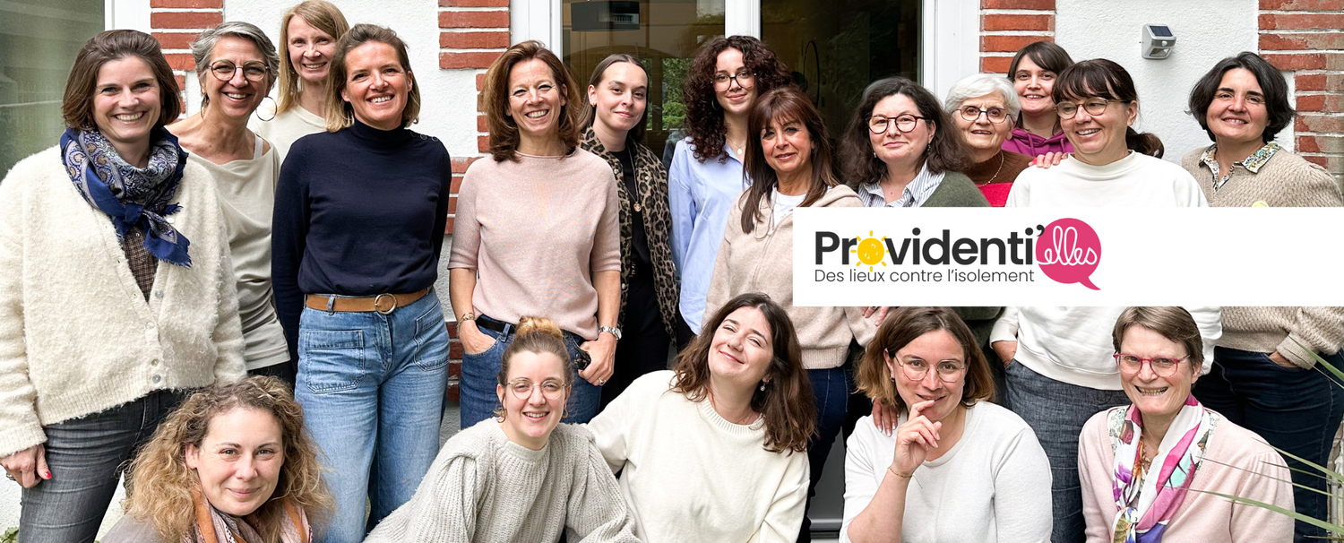 Photo d'équipe de la rencontre entre l'équipe Bachca et l'association Providentielles.