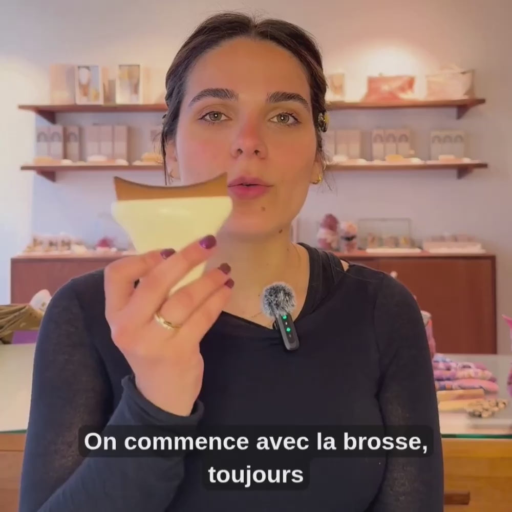 Brosse visage drainage lymphatique